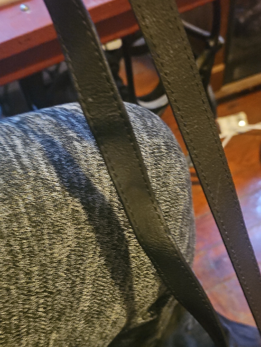 Black Leather Skull Embossed Tote Bag - Picture 8 of 12